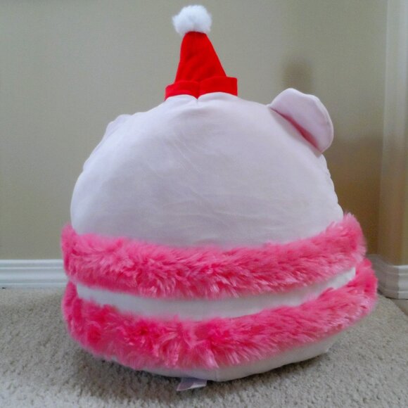 New Miniso Pink Plush Pig with Santa Hat Christmas - Picture 3 of 4